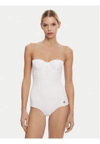 DOLCE & GABBANA - Dolce&Gabbana Strój kąpielowy O9A13J ONO12 Biały. Kolor: biały. Materiał: syntetyk