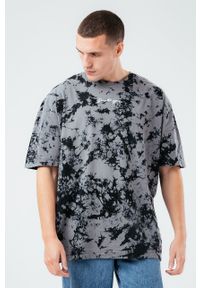Hype t-shirt bawełniany kolor szary wzorzysty. Kolor: szary. Materiał: bawełna