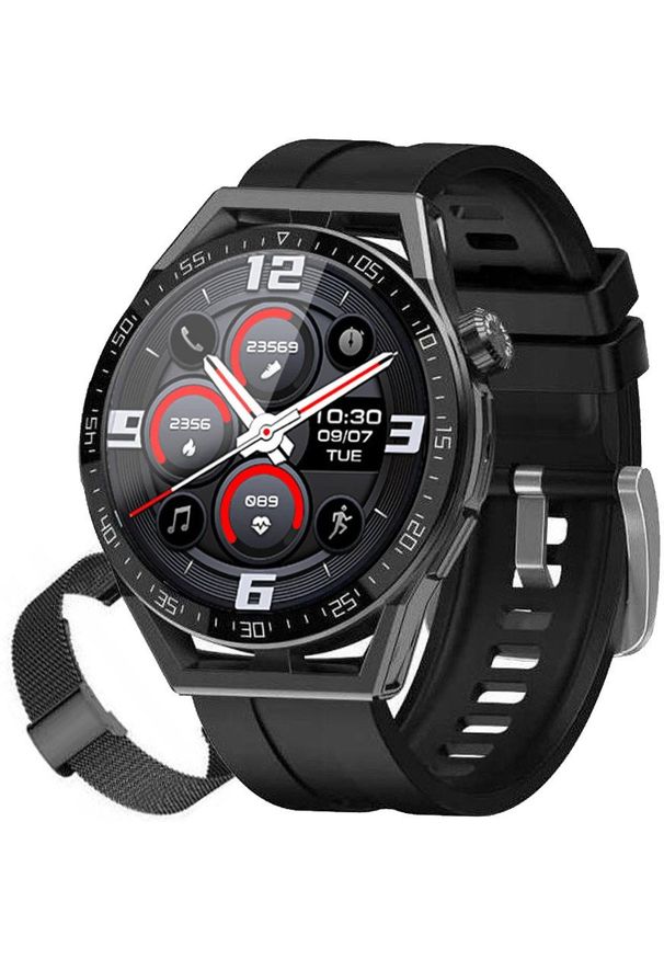 Zegarek SMARTWATCH Rubicon E88 black/black band. Rodzaj zegarka: smartwatch