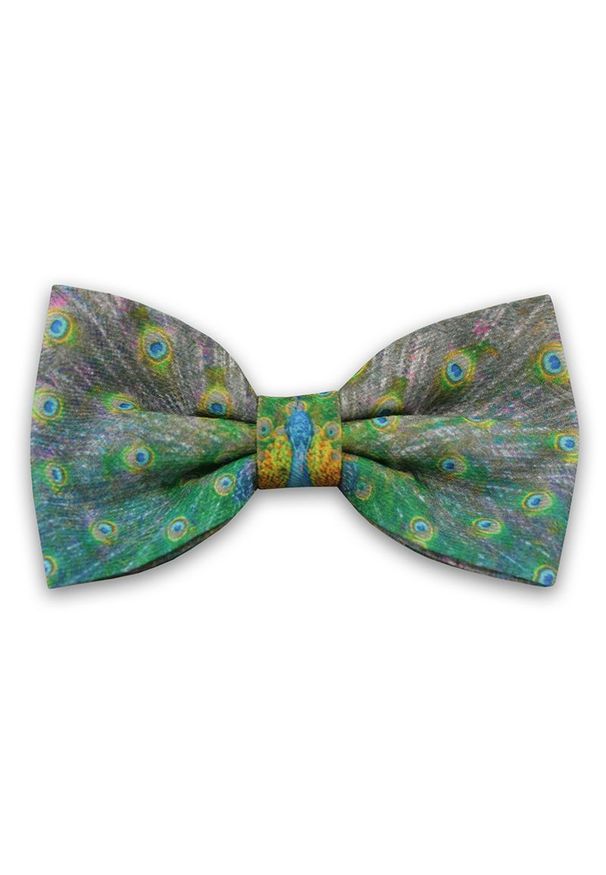 Zielona muszka EM Men's Accessories elegancka, z motywem zwierzęcym