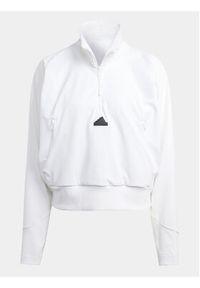 Adidas - adidas Bluza Z.N.E. IN9478 Biały Relaxed Fit. Kolor: biały. Materiał: syntetyk #6