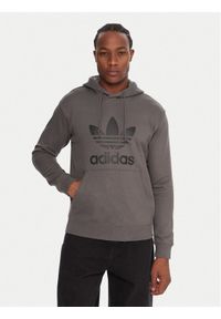 Adidas - adidas Bluza adicolor Classics Trefoil JY3765 Szary Regular Fit. Kolor: szary. Materiał: bawełna
