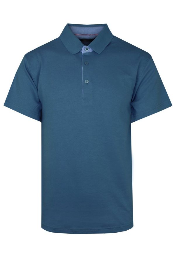 Bartex - Koszulka POLO, Ciemna Niebieska Casualowa, Krótki Rękaw, Jednokolorowa, T-shirt -BARTEX. Okazja: na co dzień. Typ kołnierza: polo. Kolor: niebieski. Materiał: bawełna. Długość rękawa: krótki rękaw. Długość: krótkie. Styl: casual