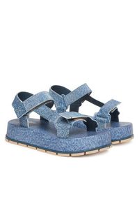 melissa - Melissa Sandały Melissa Flowing Platform Denim Ad M 36132 Niebieski. Kolor: niebieski. Materiał: denim. Obcas: na platformie #6