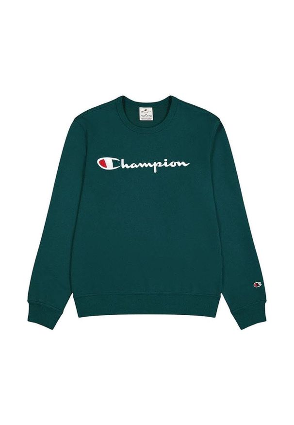 Champion - Bluza na co dzień męska CHAMPION bez kaptura. Typ kołnierza: bez kaptura. Kolor: zielony