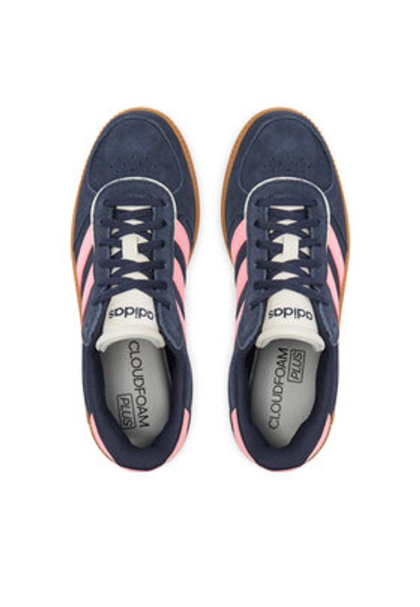 Adidas - adidas Sneakersy Breaknet Sleek IH5467 Granatowy. Kolor: niebieski. Materiał: zamsz, skóra