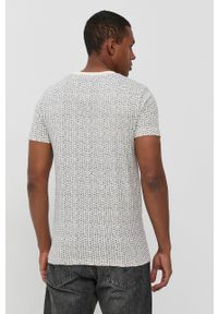 Tom Tailor T-shirt bawełniany kolor beżowy wzorzysty. Okazja: na co dzień. Kolor: beżowy. Materiał: bawełna. Styl: casual
