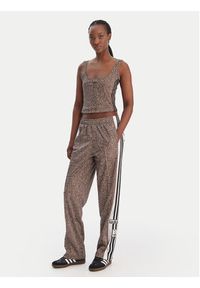 Adidas - adidas Top KD8822 Beżowy Slim Fit. Kolor: beżowy. Materiał: syntetyk #3