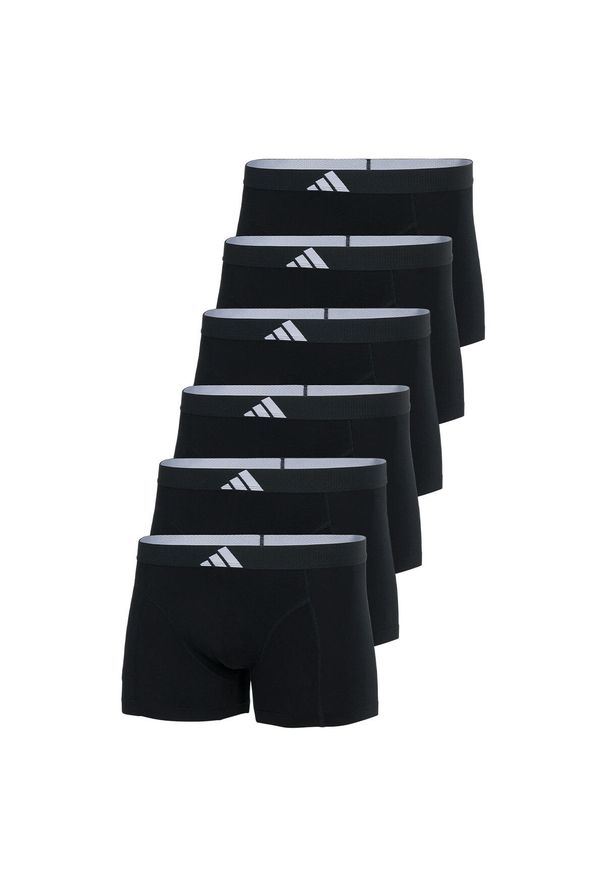 Adidas - Bokserki Active Flex Cotton Body 6 pak. Kolor: czarny. Materiał: bawełna, elastan