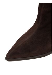 Gino Rossi - GINO ROSSI Kozaki EO-SLT2301-1601-2 Brązowy. Kolor: brązowy. Materiał: zamsz, skóra #8