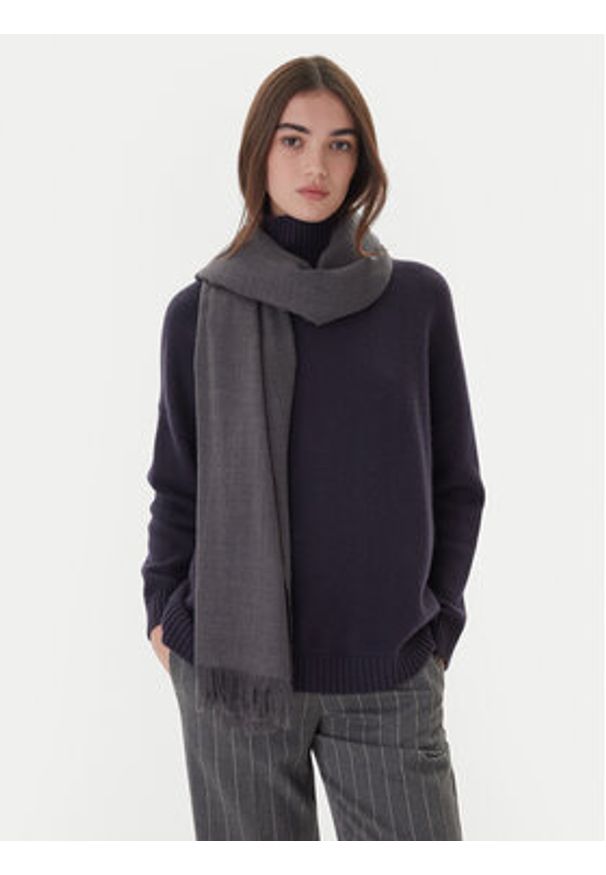 Weekend Max Mara Szal Ken 2525546044 Szary. Kolor: szary. Materiał: wełna