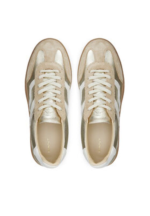 GANT - Gant Sneakersy 31531043 Złoty. Kolor: złoty. Materiał: skóra