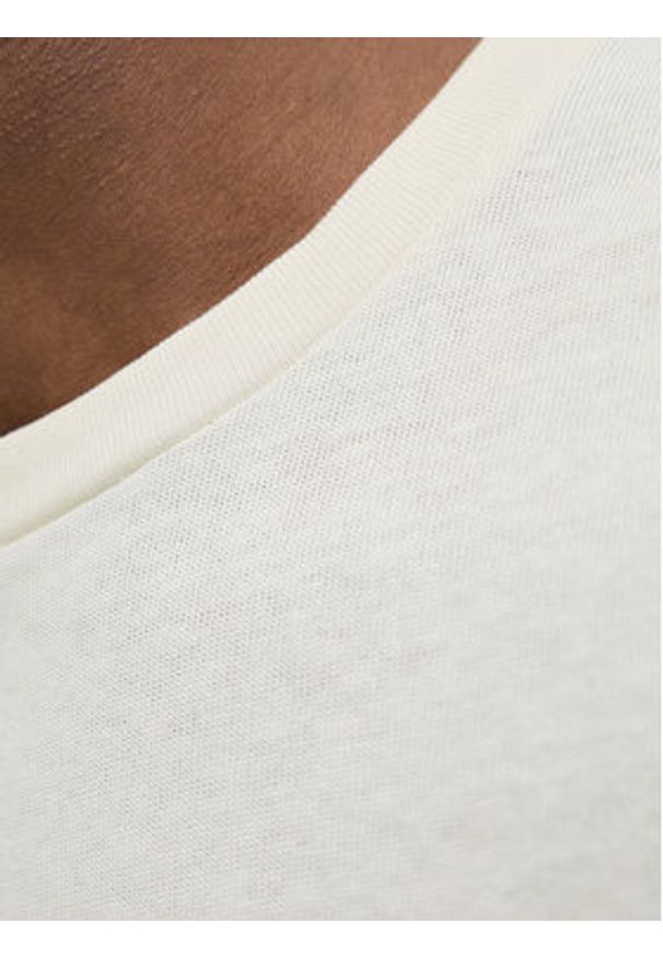 Jack & Jones - Jack&Jones T-Shirt Almeria 12276962 Beżowy Regular Fit. Kolor: beżowy. Materiał: bawełna