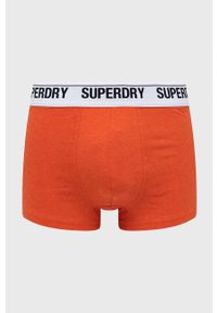 Superdry bokserki (3-pack) męskie kolor pomarańczowy. Kolor: pomarańczowy. Materiał: bawełna #3