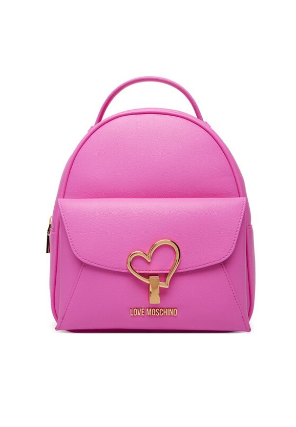 Love Moschino - LOVE MOSCHINO Plecak JC4137PP1OLQ0604 Różowy. Kolor: różowy. Materiał: skóra