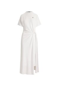 Polo Ralph Lauren Sukienka codzienna 211B18063001 Biały Relaxed Fit. Okazja: na co dzień. Typ kołnierza: polo. Kolor: biały. Materiał: lyocell. Typ sukienki: proste. Styl: casual #4