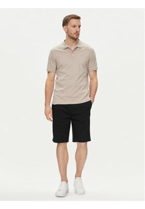 Calvin Klein Szorty materiałowe Sateen K10K112831 Czarny Regular Fit. Kolor: czarny. Materiał: bawełna