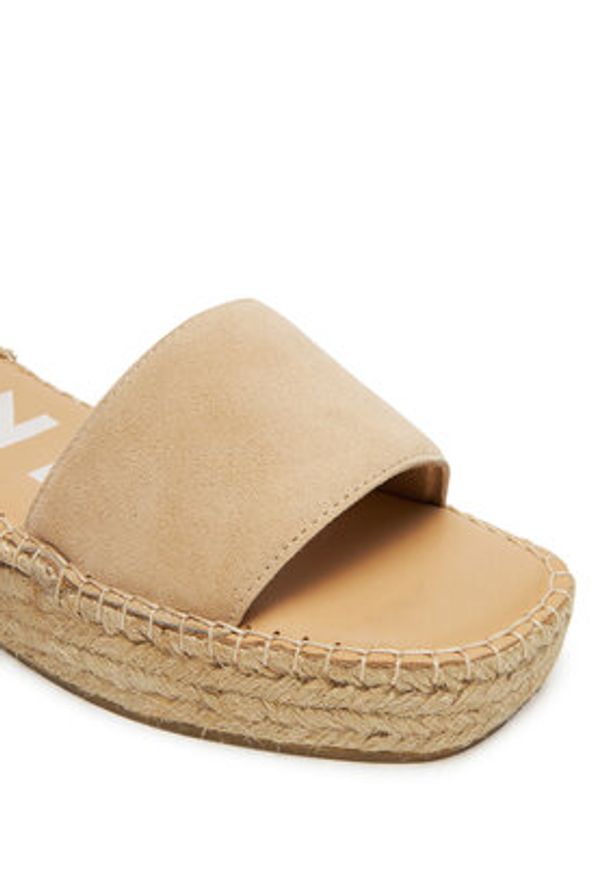 Manebi Espadryle M 1.1 WJ Beżowy. Kolor: beżowy. Materiał: zamsz, skóra