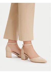 Jenny - JENNY Czółenka CEO-ANGEL WS210702-10 Beżowy. Kolor: beżowy. Materiał: materiał #5