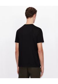 Armani Exchange - ARMANI EXCHANGE - Czarny T-shirt z nadrukiem. Okazja: na co dzień. Kolor: czarny. Materiał: jeans, bawełna. Wzór: nadruk. Styl: klasyczny, casual #3