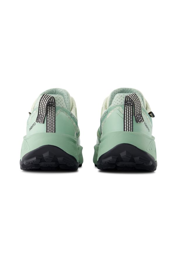 Buty damskie New Balance Fresh Foam X Hierro Gore-Tex v9 WTHIGLA9 – miętowe. Kolor: miętowy. Materiał: syntetyk, materiał. Szerokość cholewki: normalna. Technologia: Gore-Tex. Sport: bieganie, fitness