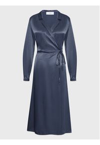 Simple Sukienka codzienna SUD514-02 Granatowy Relaxed Fit. Okazja: na co dzień. Kolor: niebieski. Materiał: wiskoza. Typ sukienki: proste. Styl: casual #5