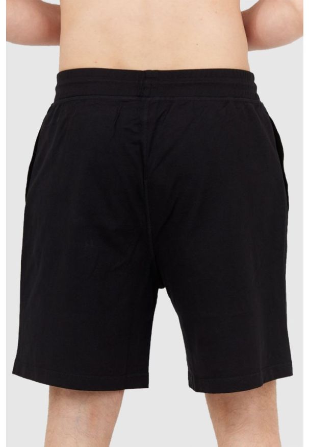 DSQUARED2 Dresowe szorty męskie z liściem, Rozmiar M. Kolor: czarny. Materiał: dresówka, poliester