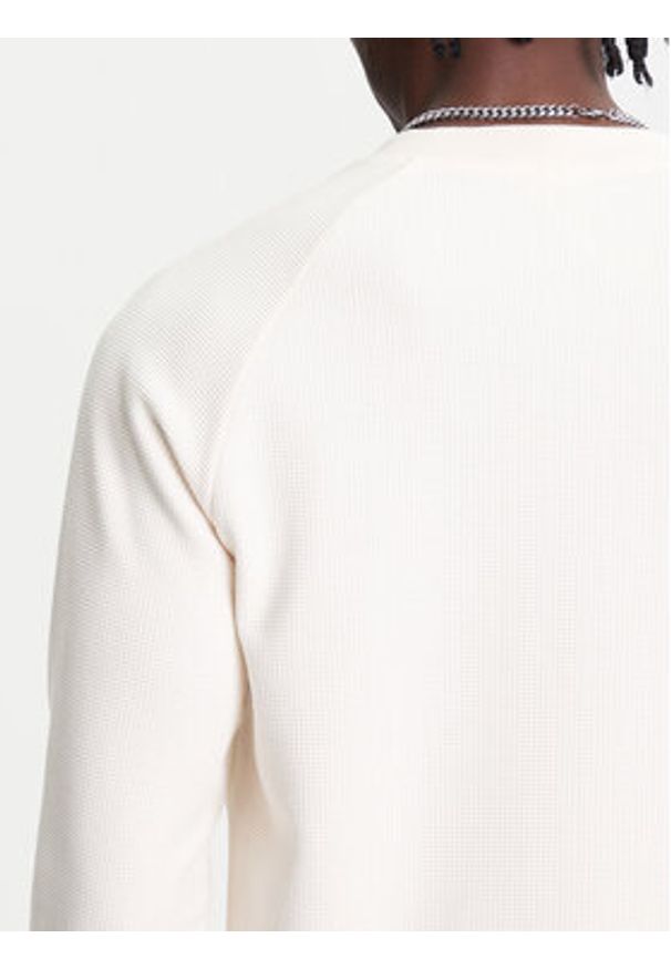 Adidas - adidas Longsleeve Trefoil Essentials JX2757 Écru Loose Fit. Materiał: bawełna, syntetyk. Długość rękawa: długi rękaw