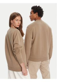 AMI PARIS Bluza HSW060.730 Khaki Regular Fit. Kolor: brązowy. Materiał: bawełna