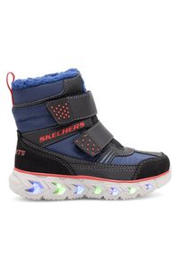 skechers - Skechers Śniegowce 90588L/NVBK Granatowy. Kolor: niebieski #8