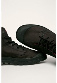 Palladium - Trampki. Nosek buta: okrągły. Zapięcie: sznurówki. Kolor: czarny. Materiał: syntetyk, materiał. Szerokość cholewki: normalna #4