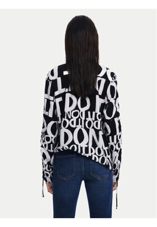 Desigual Bluzka 25SWBW04 Czarny Regular Fit. Kolor: czarny. Materiał: wiskoza