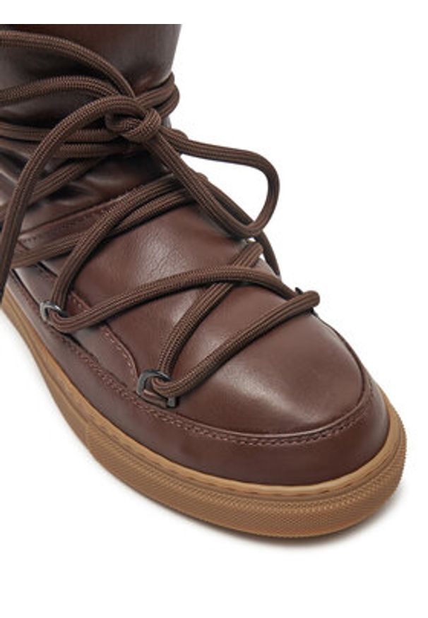 Inuikii Śniegowce Full Leather 55102-087 Brązowy. Kolor: brązowy. Materiał: skóra