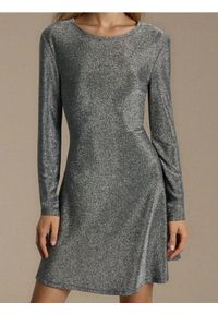 Sinsay - Elegancka sukienka mini - srebrny. Kolor: srebrny. Styl: elegancki. Długość: mini #1