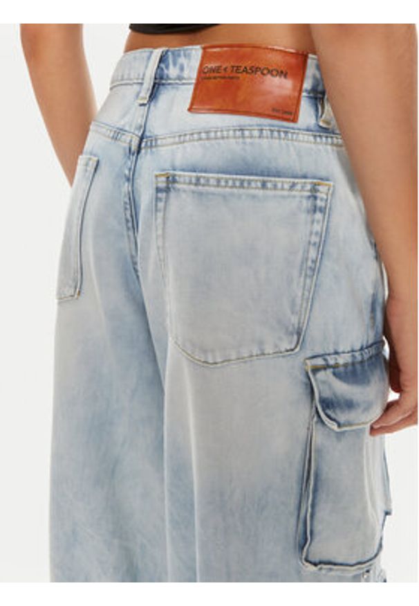 One Teaspoon Jeansy Epic 26245 Niebieski Cargo Fit. Kolor: niebieski
