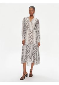 Bruuns Bazaar Sukienka codzienna Nora BBW3497 Beżowy Relaxed Fit. Okazja: na co dzień. Kolor: beżowy. Materiał: syntetyk. Typ sukienki: proste. Styl: casual