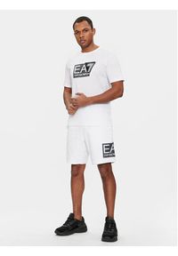 EA7 Emporio Armani T-Shirt 3DPT81 PJM9Z 1100 Biały Regular Fit. Kolor: biały. Materiał: bawełna #3