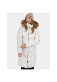 FUNDANGO - Płaszcz Zimowy Damski Fundango Puppis. Kolor: beżowy. Materiał: syntetyk. Sezon: zima. Sport: turystyka piesza #1