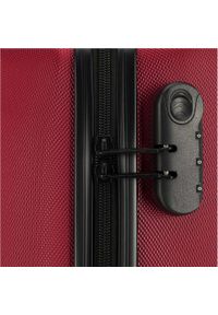 Wittchen - Duża walizka z ABS-u żłobiona czerwona. Kolor: czerwony. Materiał: guma. Styl: klasyczny #8