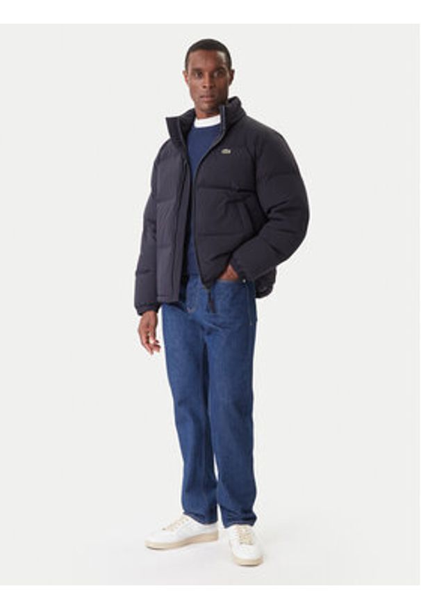 Lacoste Kurtka puchowa BH5154 Granatowy Regular Fit. Kolor: niebieski. Materiał: syntetyk