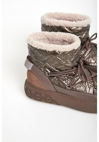 Pinko - Śniegowce damskie skórzane Yoko 19 PINKO. Materiał: skóra #2