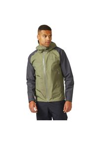 Kurtka przeciwdeszczowa męska Rab Namche Gore-Tex Paclite Jacket z kapturem. Typ kołnierza: kaptur. Kolor: zielony. Technologia: Gore-Tex