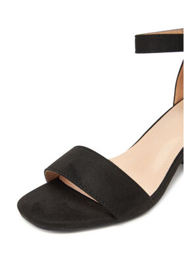 DeeZee Sandały 5250-1 Czarny. Kolor: czarny. Materiał: materiał