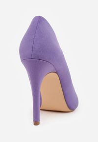 Born2be - Ciemnofioletowe Klasyczne Szpilki Vices z Wkładką ze Skóry Naturalnej Ennoriel. Kolor: fioletowy. Materiał: skóra. Obcas: na szpilce. Styl: klasyczny #9