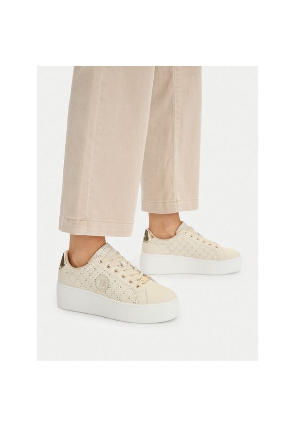 Sneakersy Nine West. Kolor: beżowy