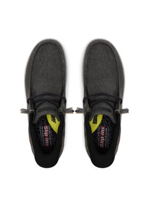 skechers - Skechers Mokasyny Melson-Coronado 210959/BKGY Czarny. Kolor: czarny. Materiał: materiał