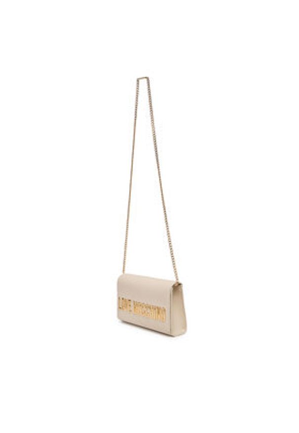 Love Moschino - LOVE MOSCHINO Torebka JC4103PP1NKD0110 Beżowy. Kolor: beżowy. Materiał: skórzane
