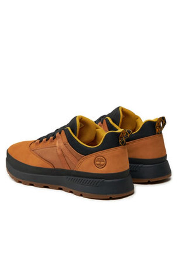 Timberland Sneakersy Euro Trekker Low F/L TB0A62742311 Brązowy. Kolor: brązowy. Materiał: nubuk, skóra