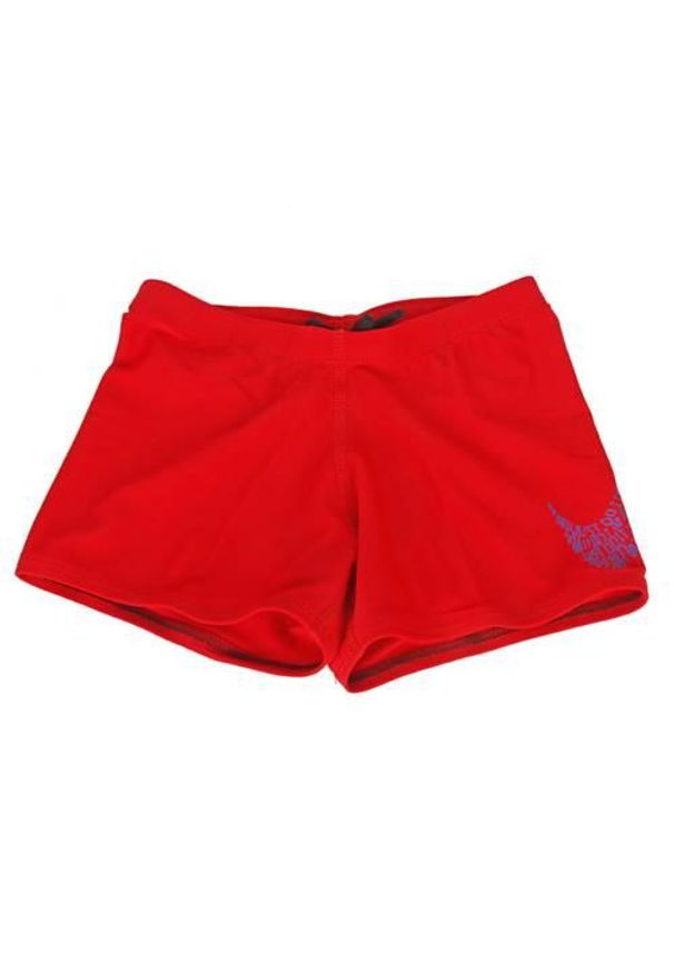 Spodnie do wody chłopięce Nike Jdi Swoosh. Kolor: czerwony. Długość: krótkie