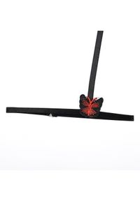 Intica - Komplet bielizny z haftem w kształcie motyli koronkowy Latika. Kolor: czarny. Materiał: koronka. Wzór: haft #10